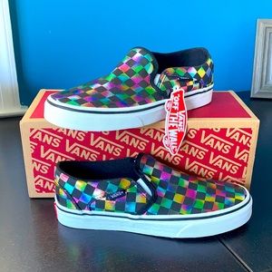 NIB Vans Iridescent Checker size 7